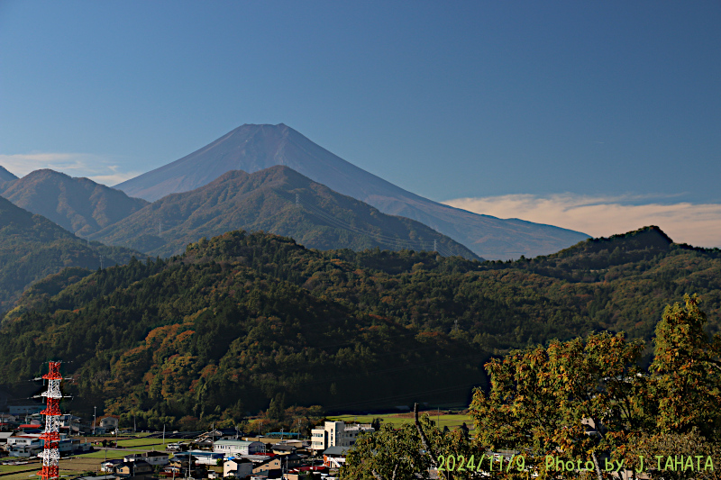 2024年11月9日の富士山写真