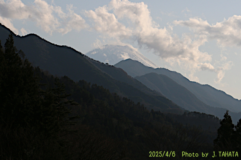 2025年4月6日の富士山写真