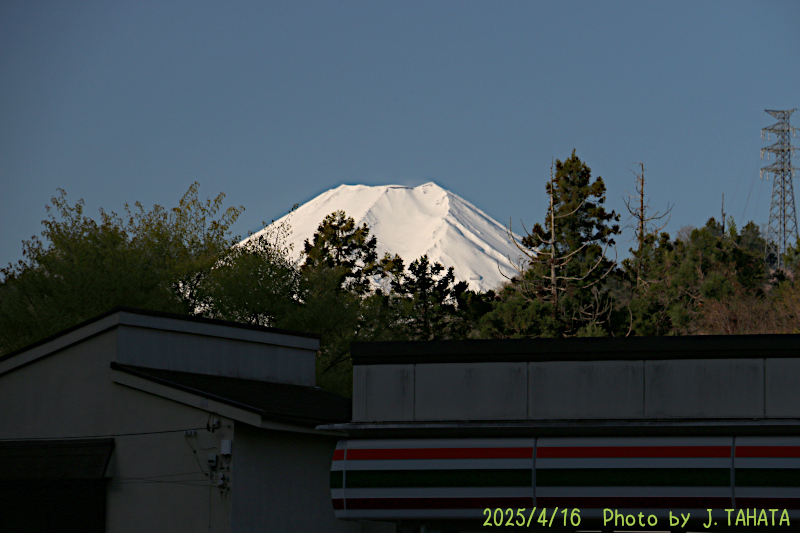 2025年4月16日の富士山写真