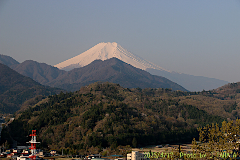 2025年4月17日の富士山写真
