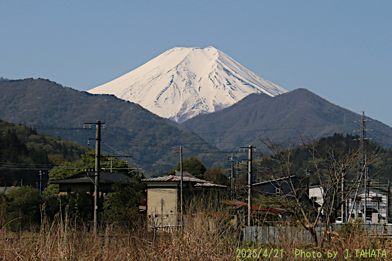 2025年4月21日の富士山写真