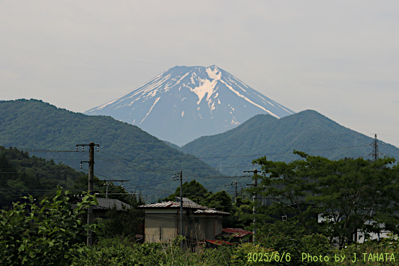 2025年6月6日の富士山写真