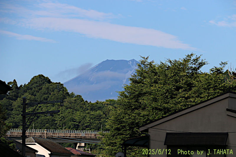 2025年6月12日の富士山写真