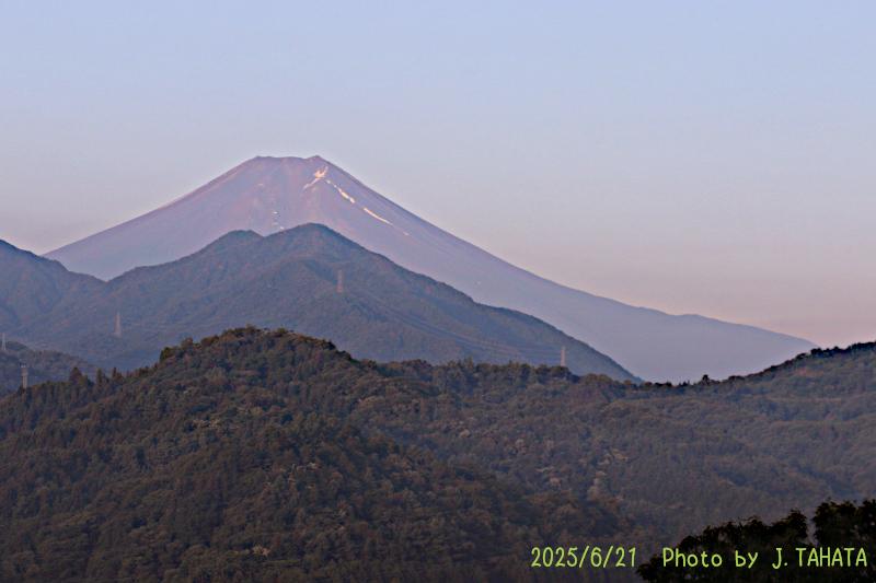 2025年6月21日の富士山写真