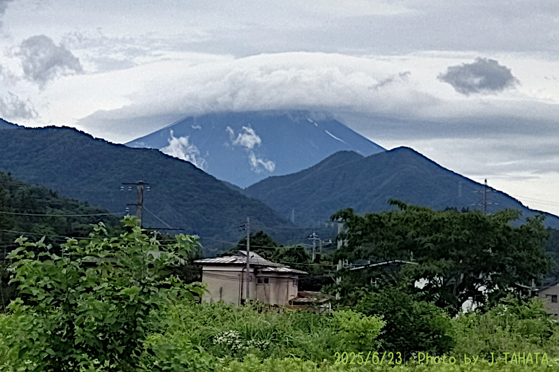 2025年6月23日の富士山写真