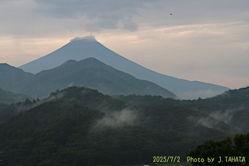2025年7月2日の富士山写真