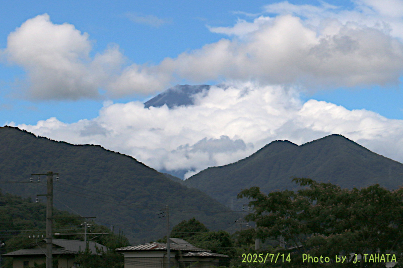 2025年7月14日の富士山写真
