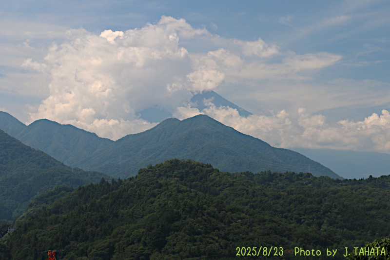 2025年8月23日の富士山写真