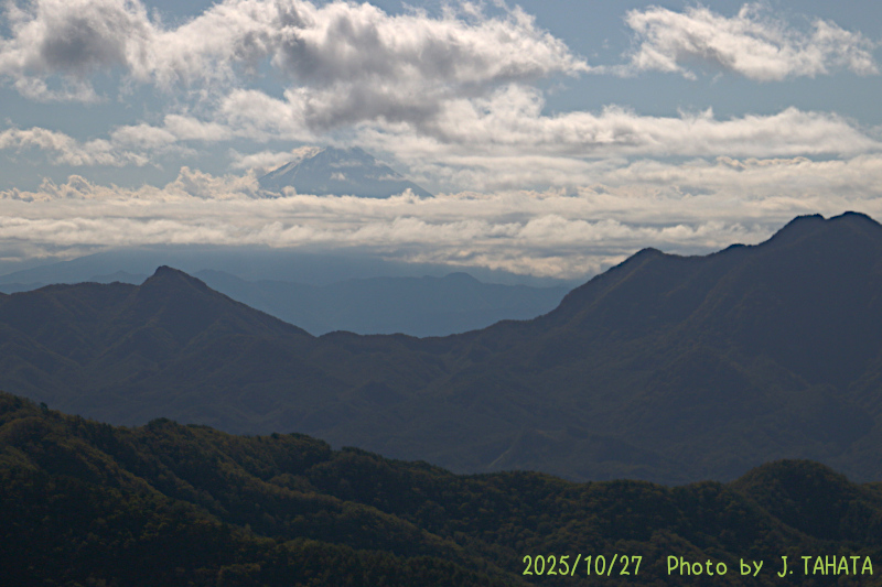2025年10月27日の富士山写真