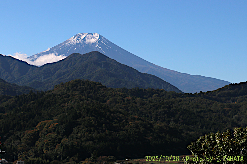 2025年10月28日の富士山写真