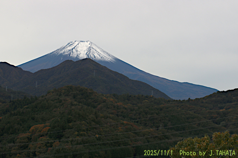 2025年11月1日の富士山写真