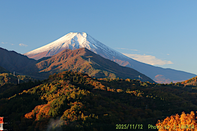 2025年11月12日の富士山写真