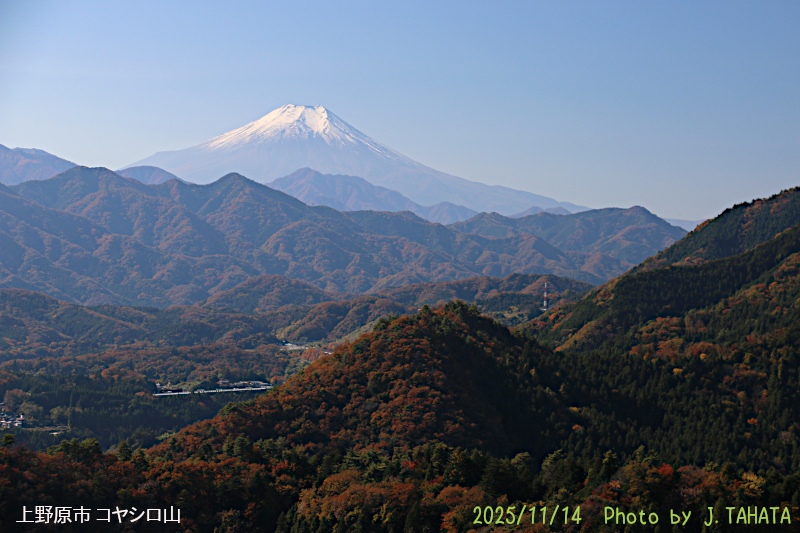 2025年11月14日の富士山写真