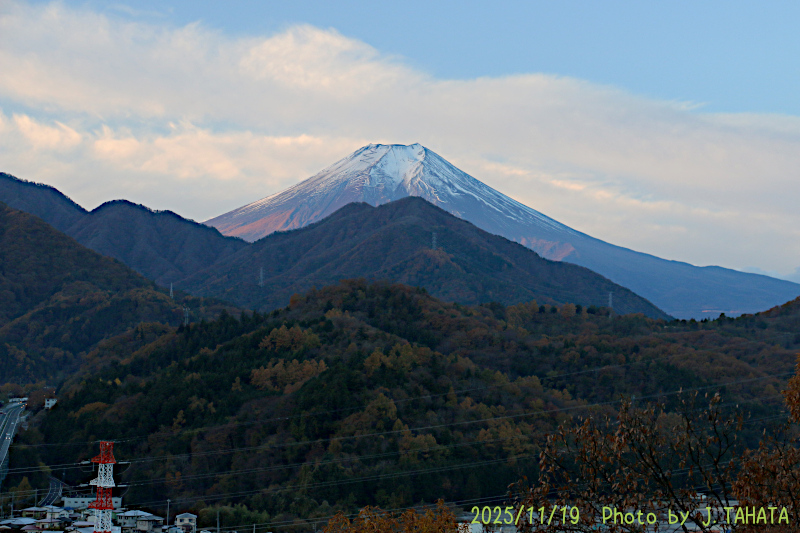 2025年11月19日の富士山写真