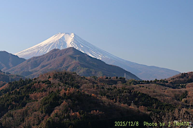2025年12月8日の富士山写真