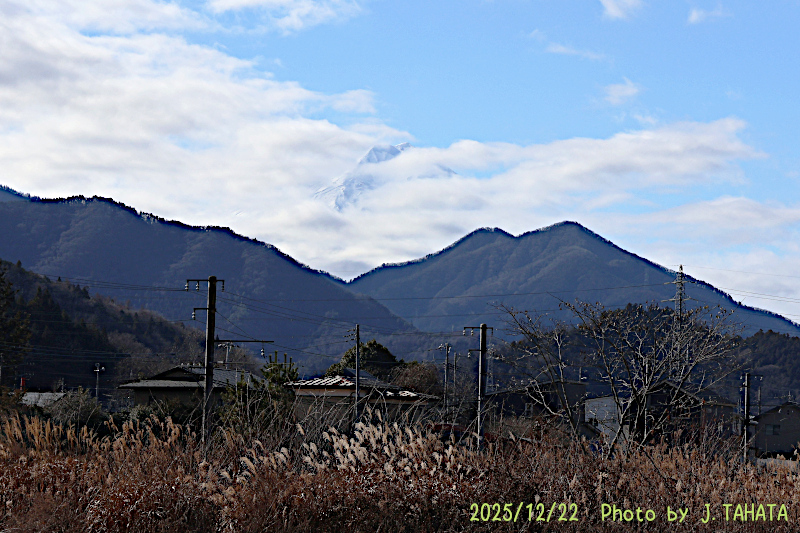 2025年12月22日の富士山写真
