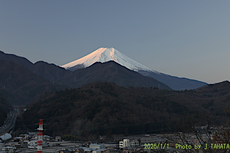 2026年1月1日の富士山写真