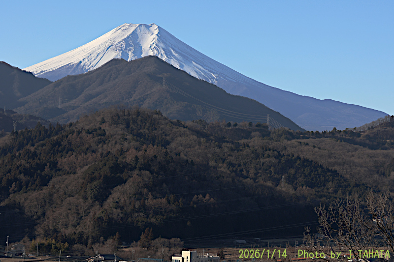 2026年1月14日の富士山写真