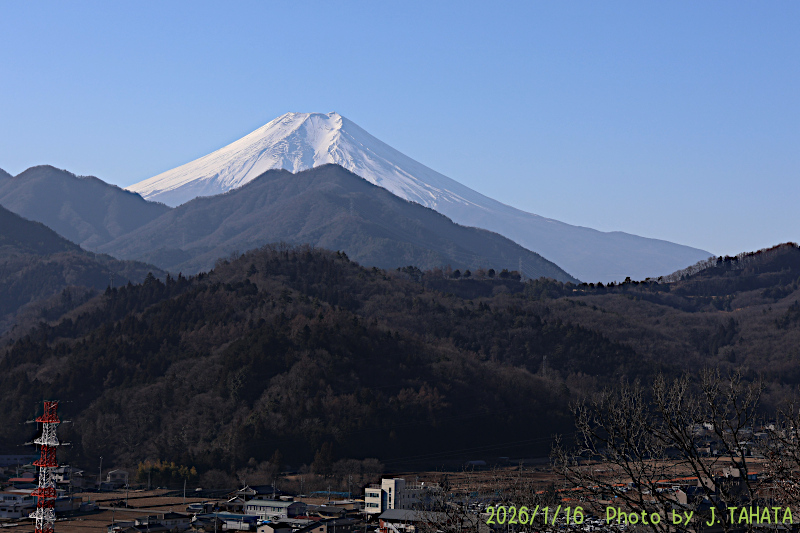 2026年1月16日の富士山写真