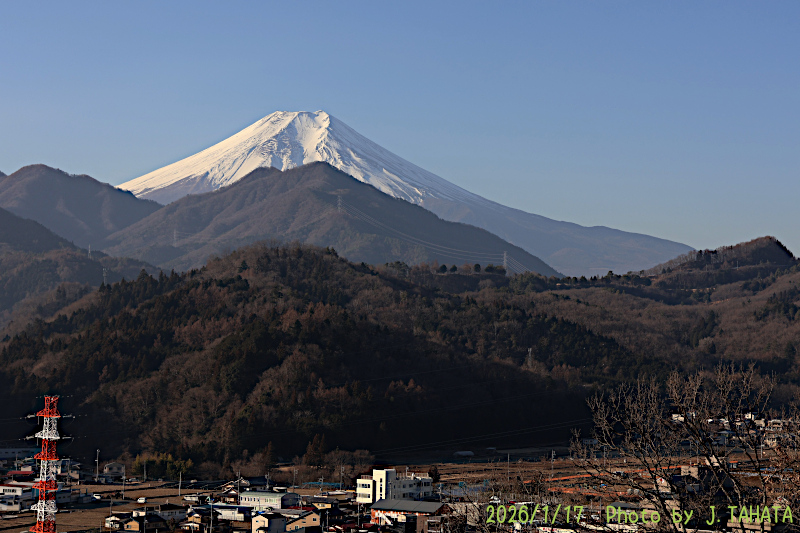 2026年1月17日の富士山写真