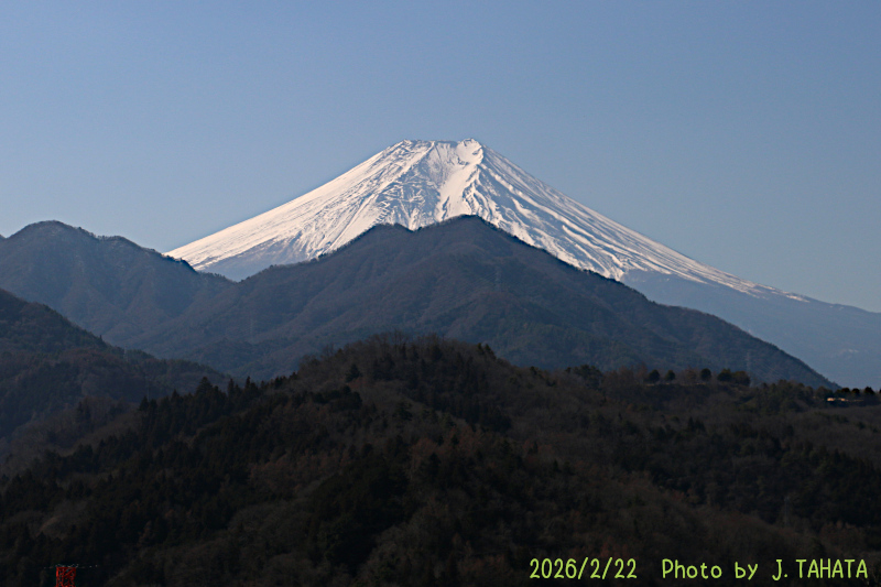 2026年2月22日の富士山写真