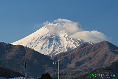 2019年1月26日の富士山