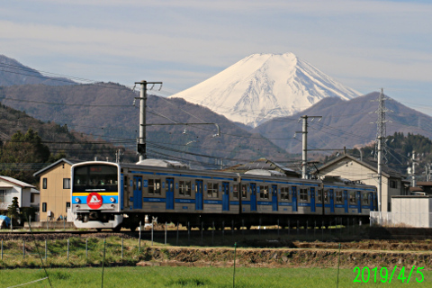 2019年4月5日の富士山